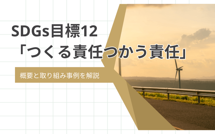 SDGs目標12「つくる責任つかう責任」の概要と取り組み事例を解説