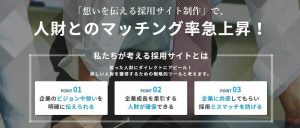 「想いを伝える」戦略的採用サイト制作サービスのご案内