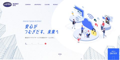 ペンティオ様採用サイトトップページ