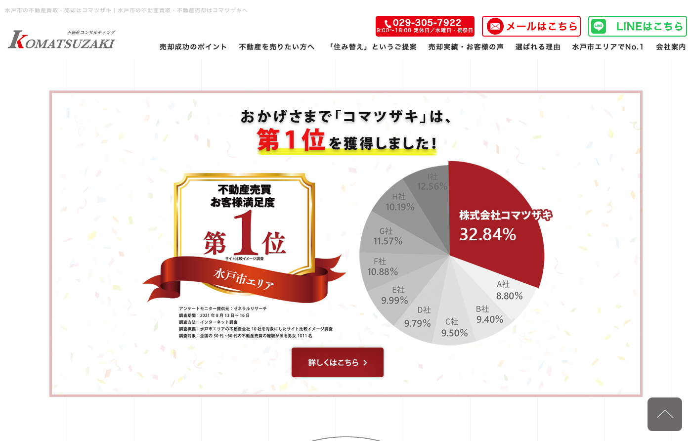 水戸市の不動産売却・買取・ご相談は「コマツザキ」まで！2