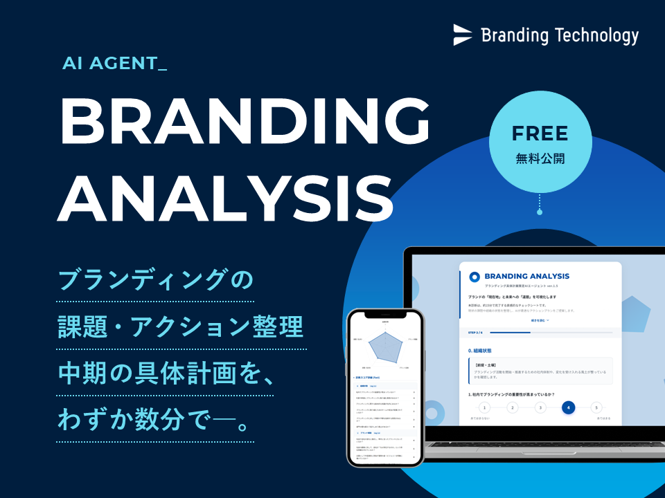 ブランディング具体計画策定AIエージェント「BRANDING ANALYSIS」《無料公開》
